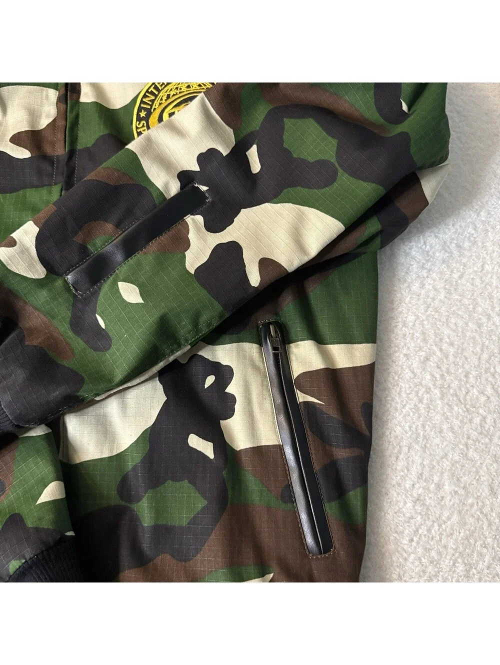 International Sports Hall Of Fame Camo Bomber Jacket XXL Custom DrRobert Graham